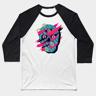 Skull Ghettoblaster by Laprisamata Baseball T-Shirt